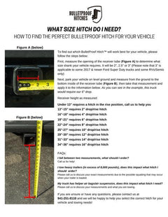 2.5" EXTREME DUTY 6" DROP/RISE HITCH